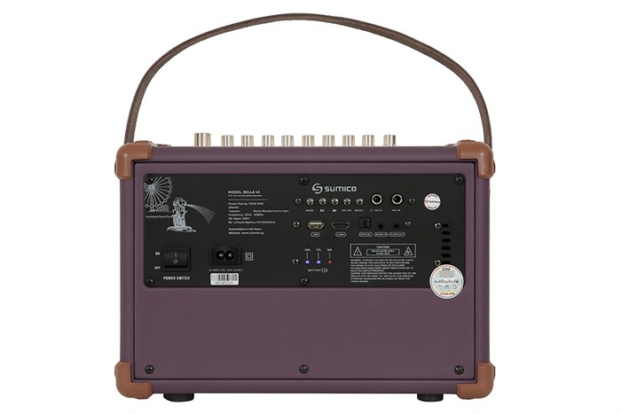 Loa karaoke xách tay Sumico BELLA 42 Purple 100W Màu Tím