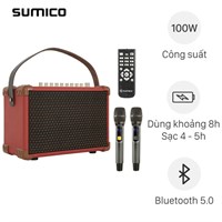 Loa karaoke xách tay Sumico BELLA 42 Red 100W