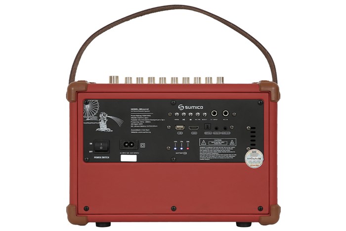 Loa karaoke xách tay Sumico BELLA 42 Red 100W Màu Đỏ