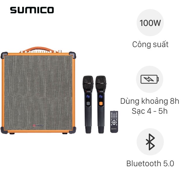 Loa karaoke xách tay Sumico MSP10A 100W