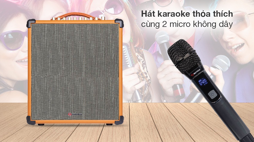 Loa karaoke xách tay Sumico MSP10A 100W - Tiện ích