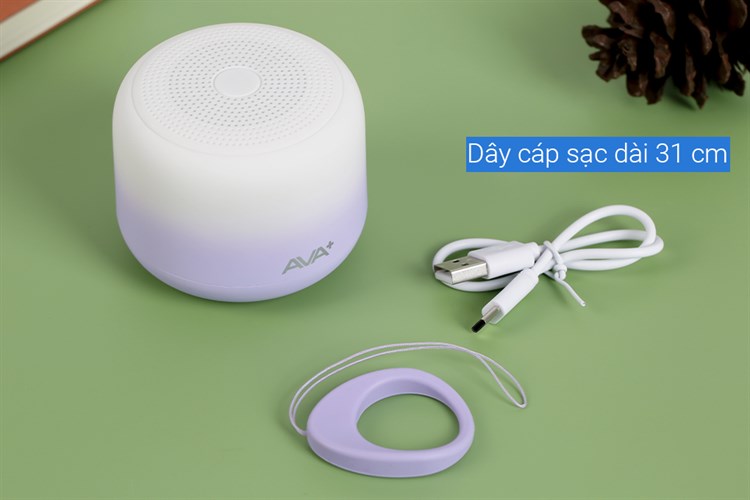 Loa Bluetooth AVA+ MiniPod Y23 Màu Tím nhạt