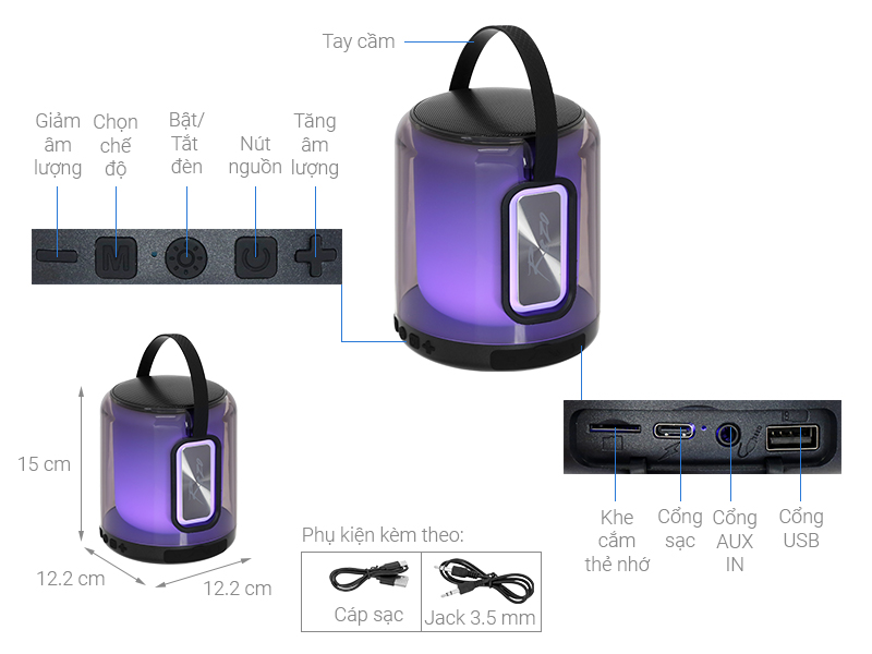 Loa Bluetooth Rezo Home Series Bag