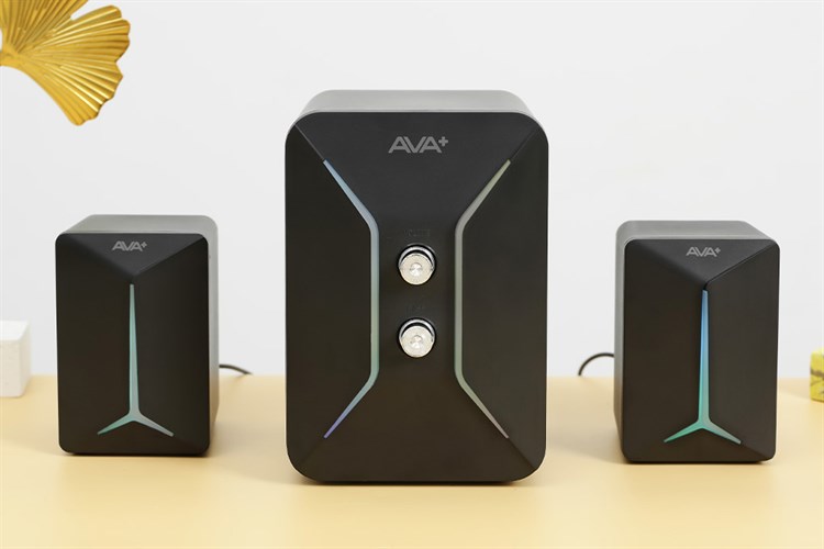 Loa vi tính 2.1 AVA+ Led Mini N171 Màu Đen