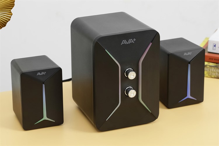 Loa vi tính 2.1 AVA+ Led Mini N171 Màu Đen