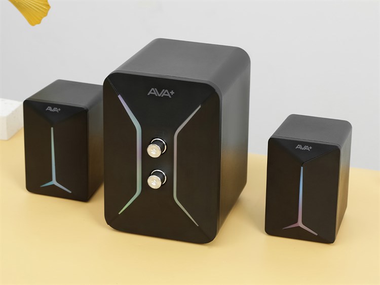 Loa vi tính 2.1 AVA+ Led Mini N171 Màu Đen