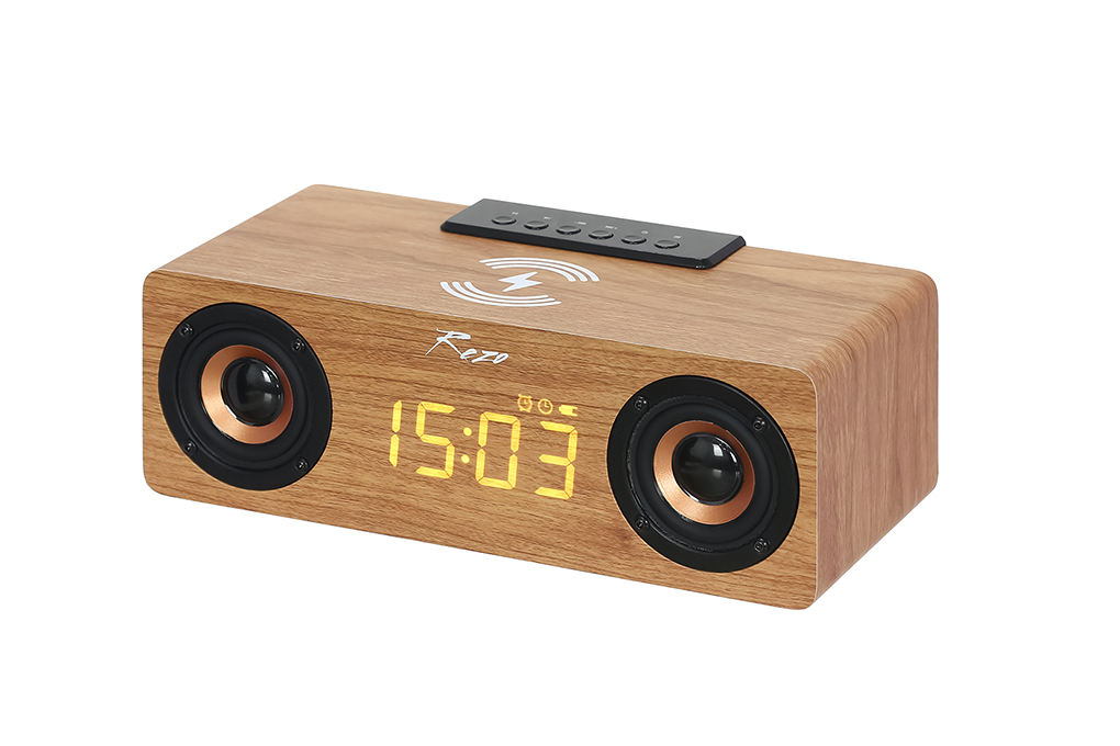 Loa Bluetooth Rezo Wooden Box Màu Nâu