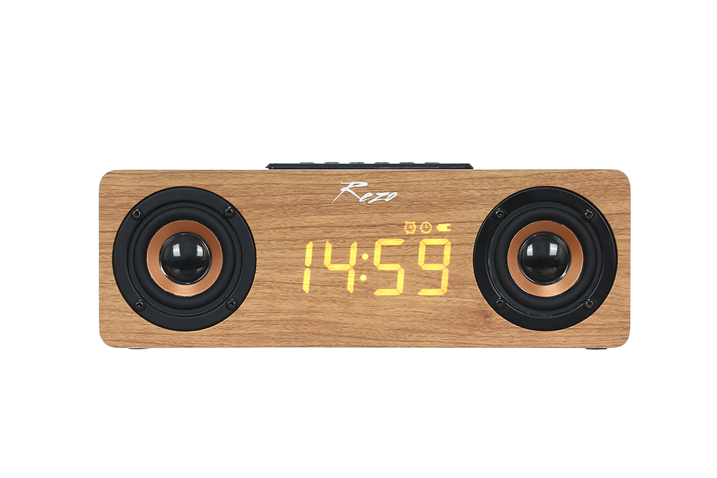 Loa Bluetooth Rezo Wooden Box Màu Nâu