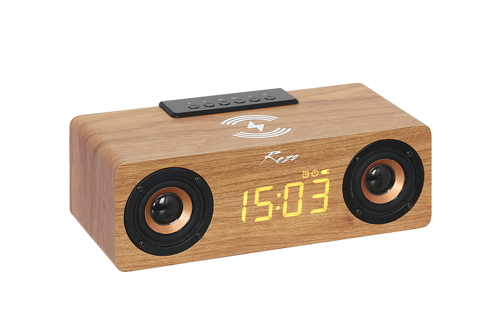 Loa Bluetooth Rezo Wooden Box Màu Nâu