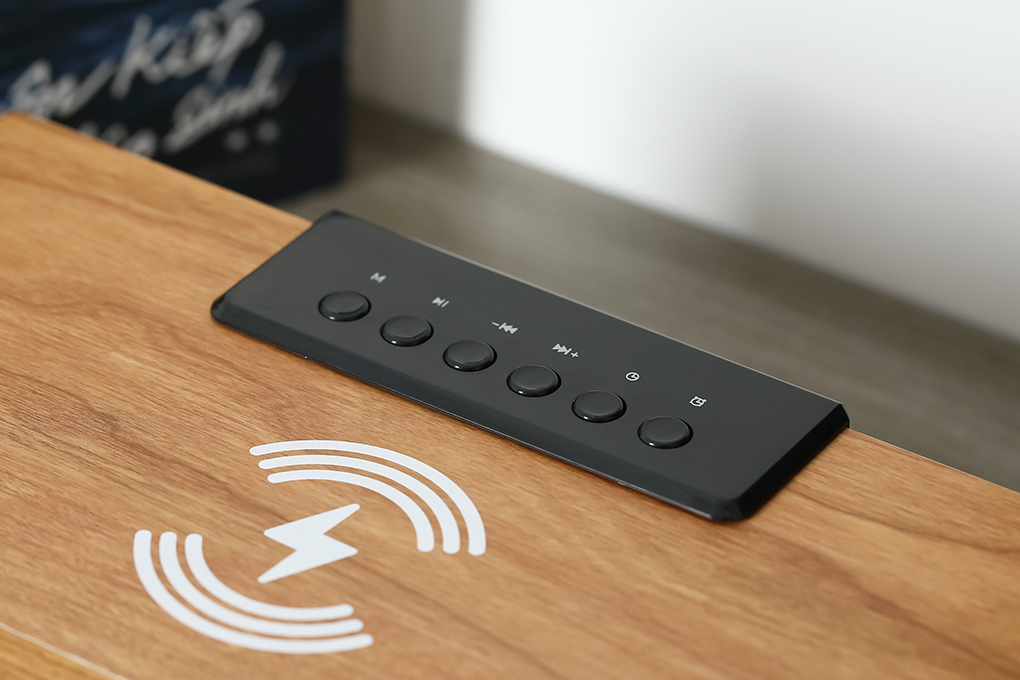 Loa Bluetooth Rezo Wooden Box Màu Nâu