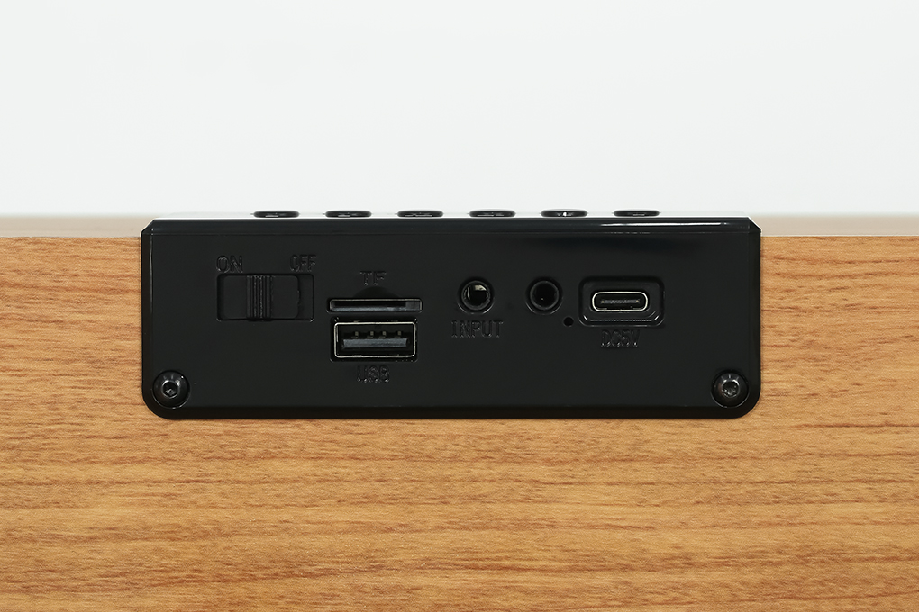 Loa Bluetooth Rezo Wooden Box Màu Nâu