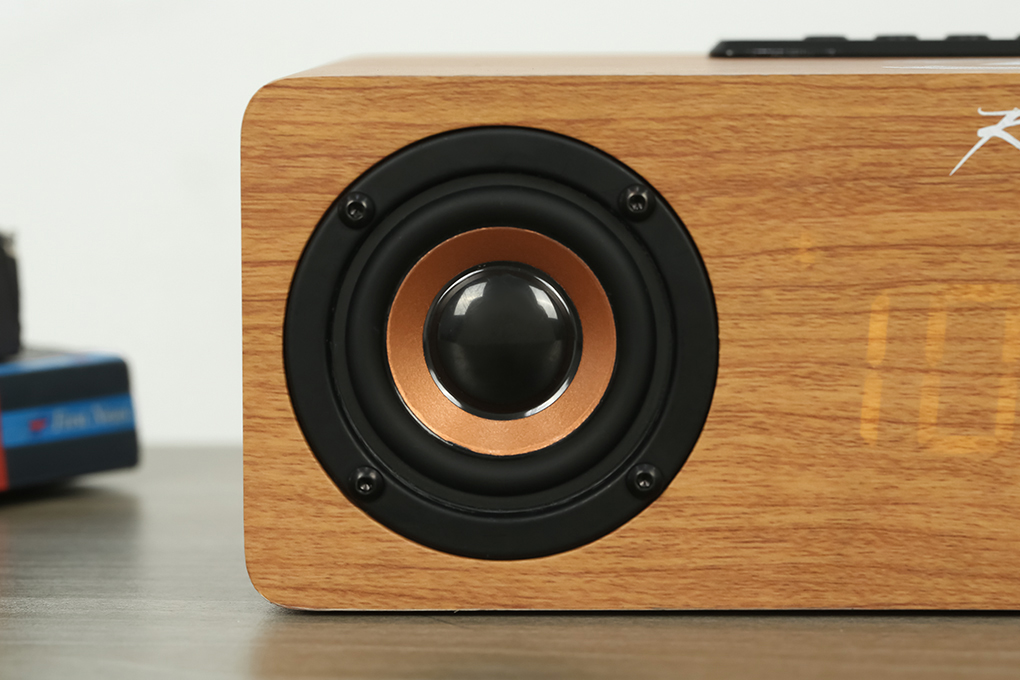Loa Bluetooth Rezo Wooden Box Màu Nâu