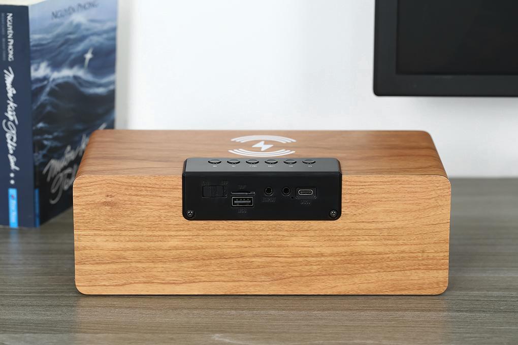 Loa Bluetooth Rezo Wooden Box Màu Nâu