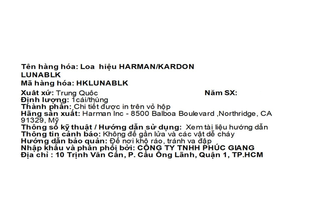 Loa Bluetooth Harman Kardon Luna Màu Xám