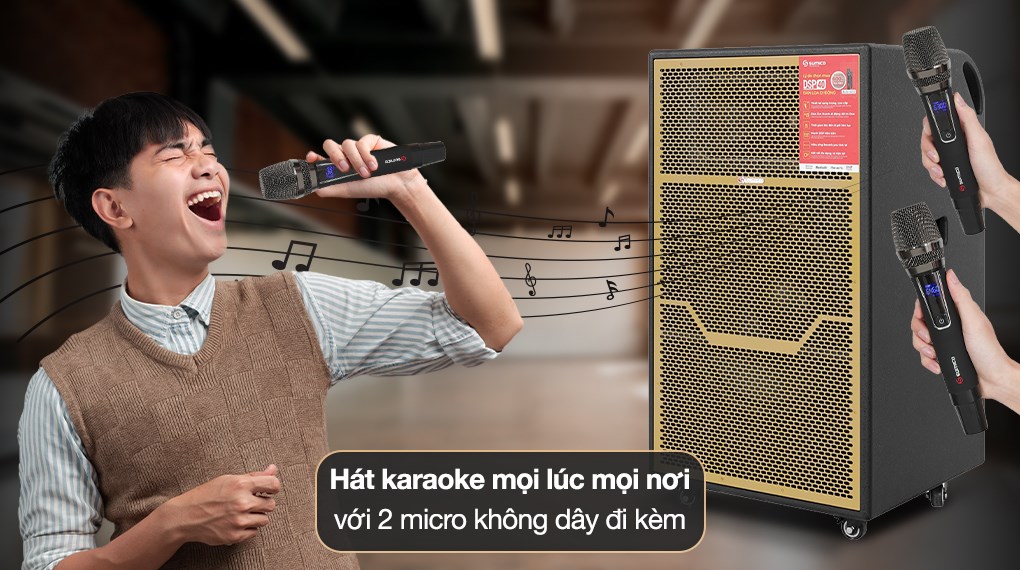 Loa kéo karaoke Sumico DSP40 350W - 11