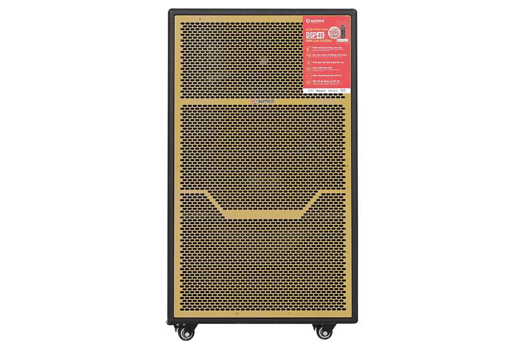 Loa kéo karaoke Sumico DSP40 350W Màu Đen - Vàng