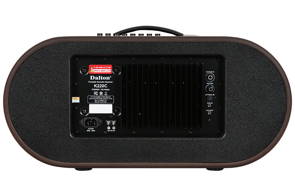 Loa karaoke xách tay Dalton K220C 750W Màu Nâu