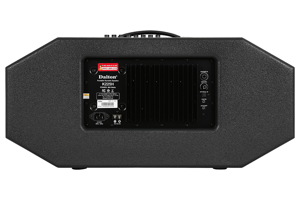 Loa karaoke xách tay Dalton K225H 900W Màu Đen