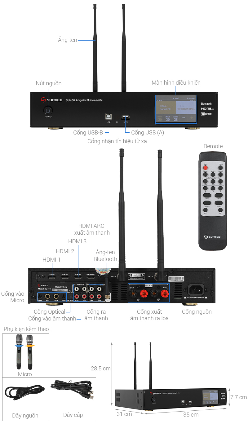 Amply Karaoke Sumico SU400