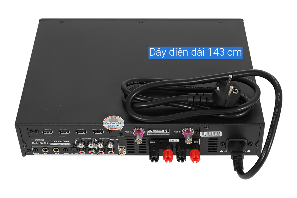 Amply Karaoke Sumico SU400 800W Màu Đen