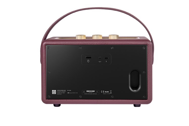 Loa Bluetooth Alpha Works AW-W88 Màu Đỏ đô