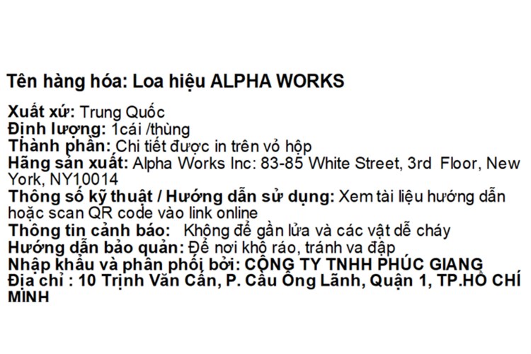 Loa Bluetooth Alpha Works AW-W88 Màu Đỏ đô
