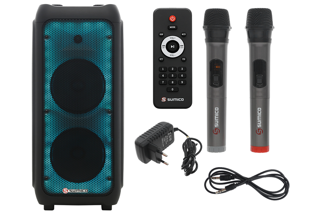 Loa kéo Karaoke Sumico SU802 100W Màu Đen