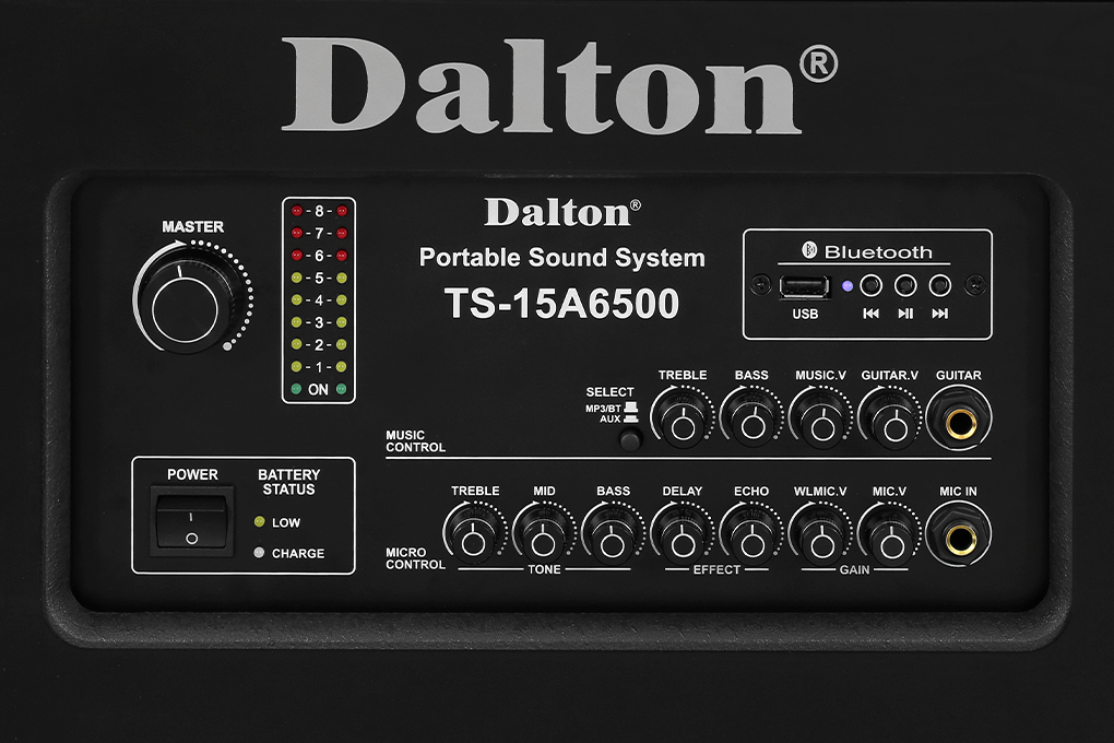 Loa kéo karaoke Dalton TS-15A6500 Màu Đen
