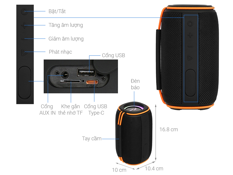 Loa Bluetooth Rezo Play