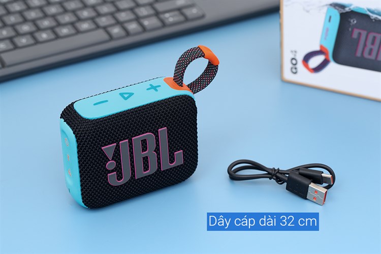 Loa Bluetooth JBL Go 4 Màu Đen - Cam