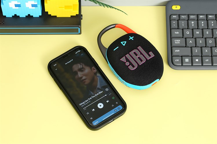 Loa Bluetooth JBL Clip 5 Màu Đen - Cam