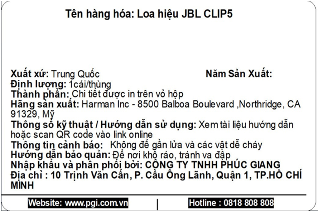 Loa Bluetooth JBL Clip 5 Màu Đỏ
