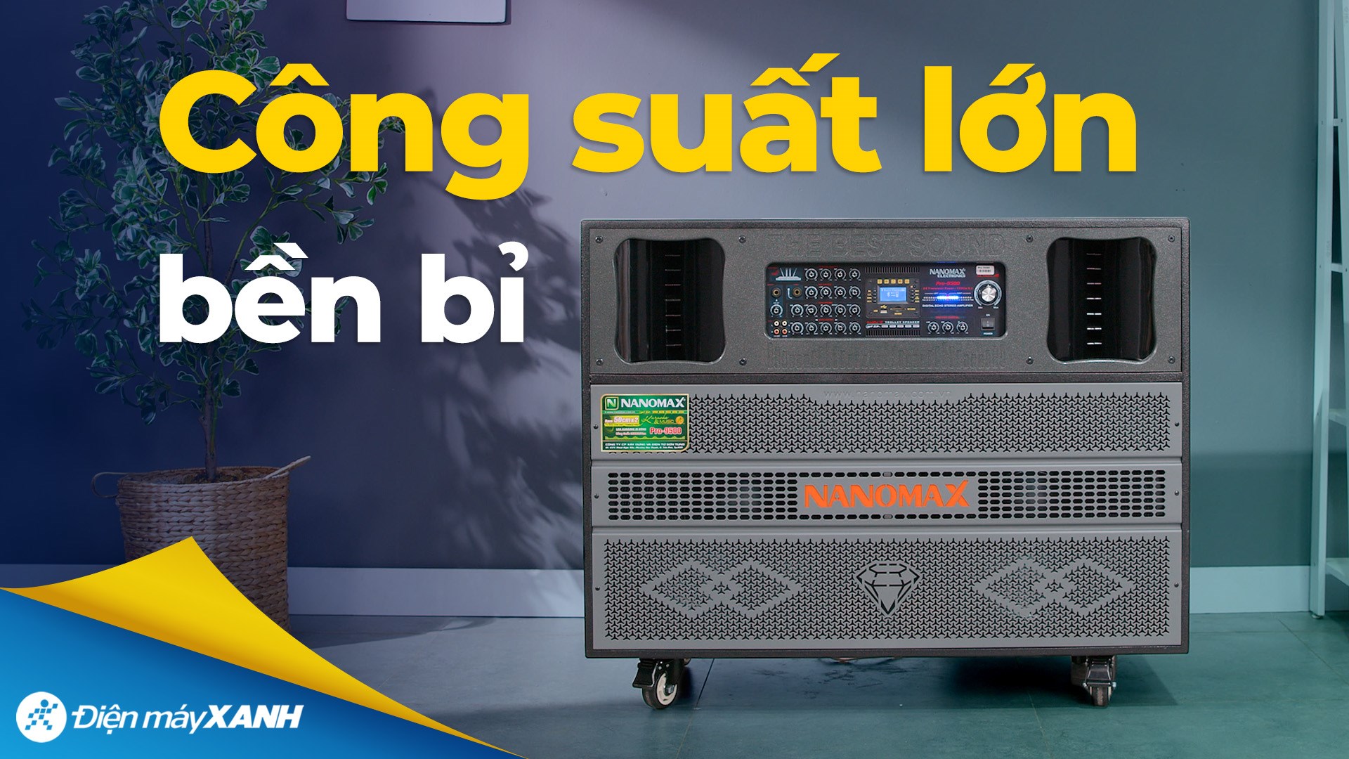 Loa kéo karaoke Nanomax Pro-9500 3600W