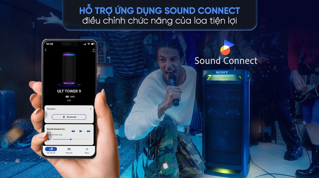 Loa kéo karaoke Sony ULT Tower 9 SRS-ULT900/CSP6 800W