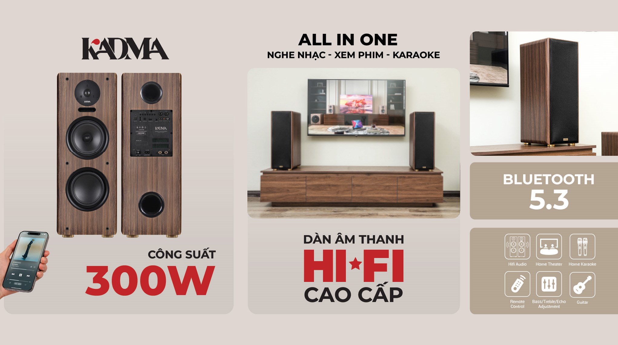 Cặp loa Bluetooth KADMA KM-BS56