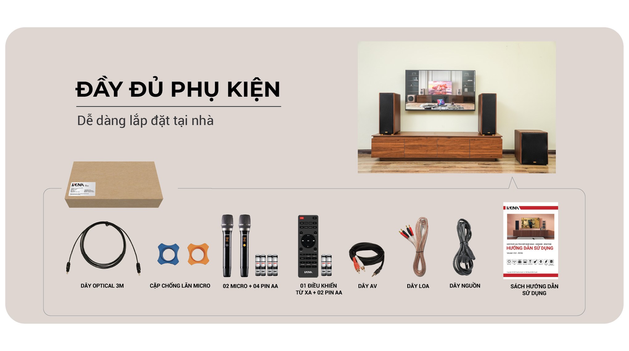 Cặp loa Bluetooth KADMA KM-BS56