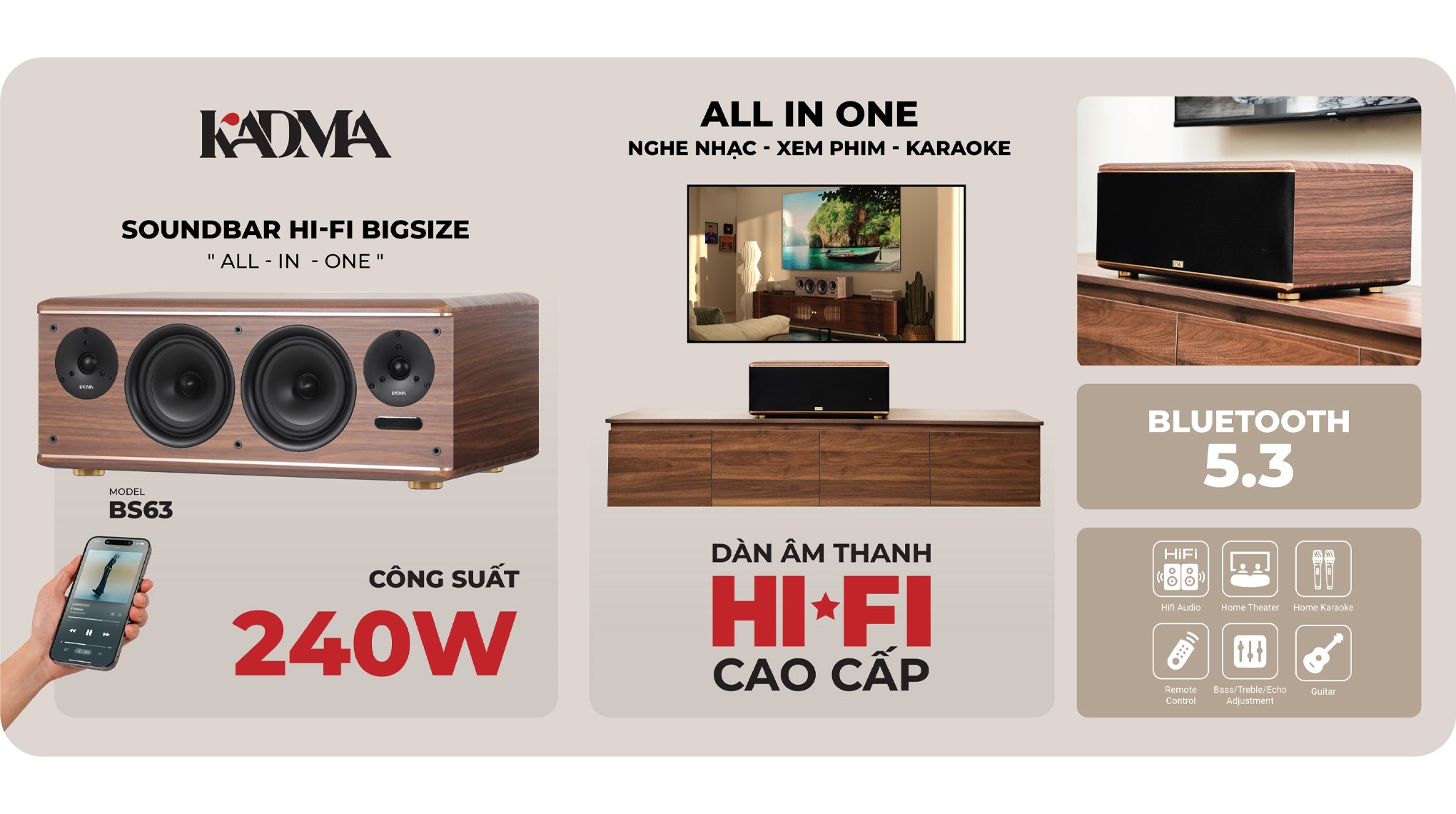 Loa Bluetooth KADMA KM-BS63