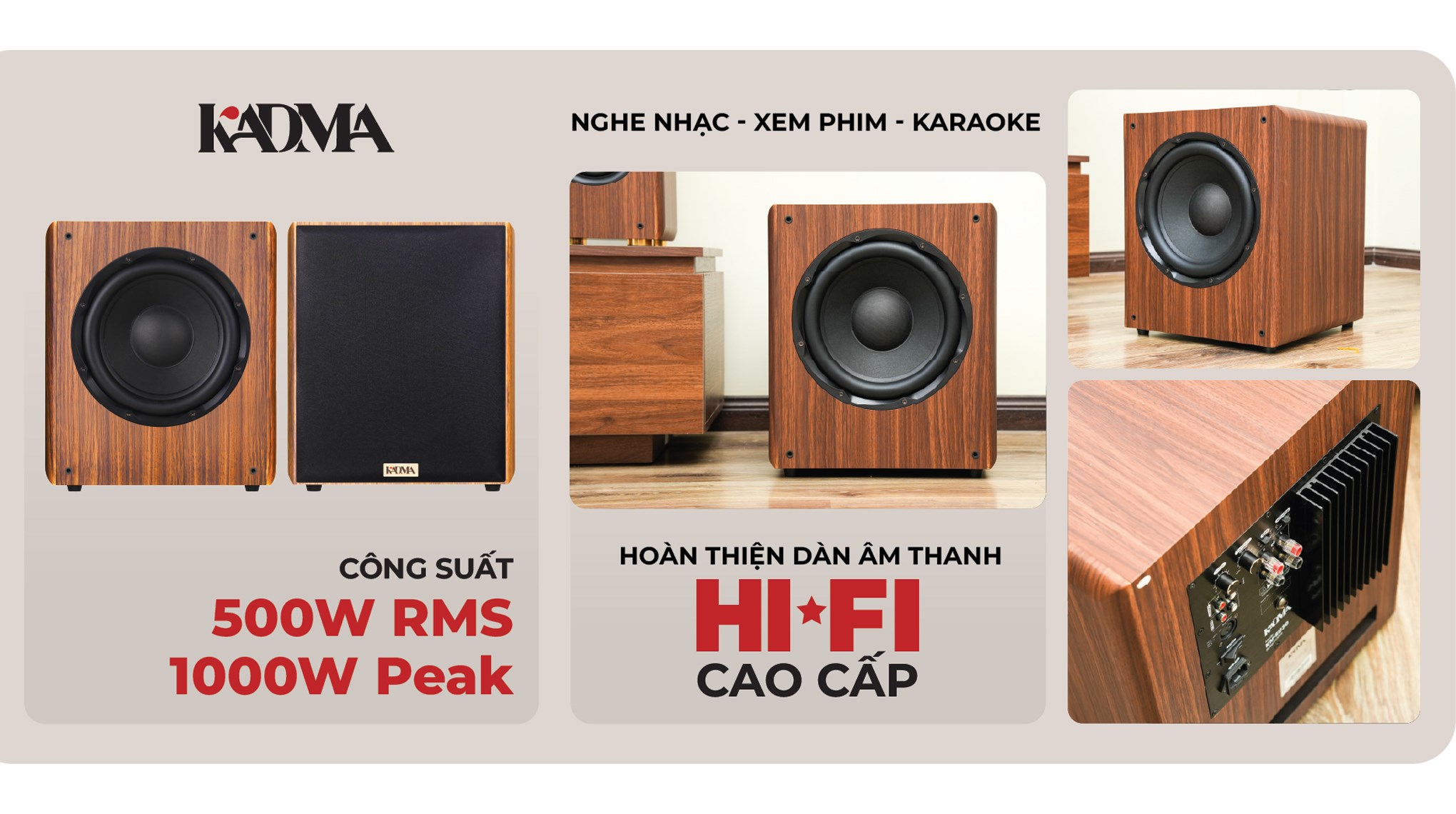 Loa siêu trầm KADMA KM-SU30