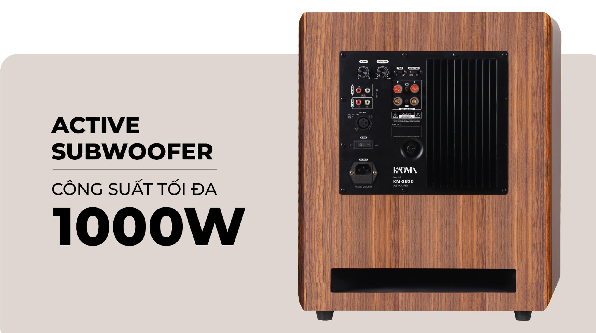 Loa siêu trầm KADMA KM-SU30