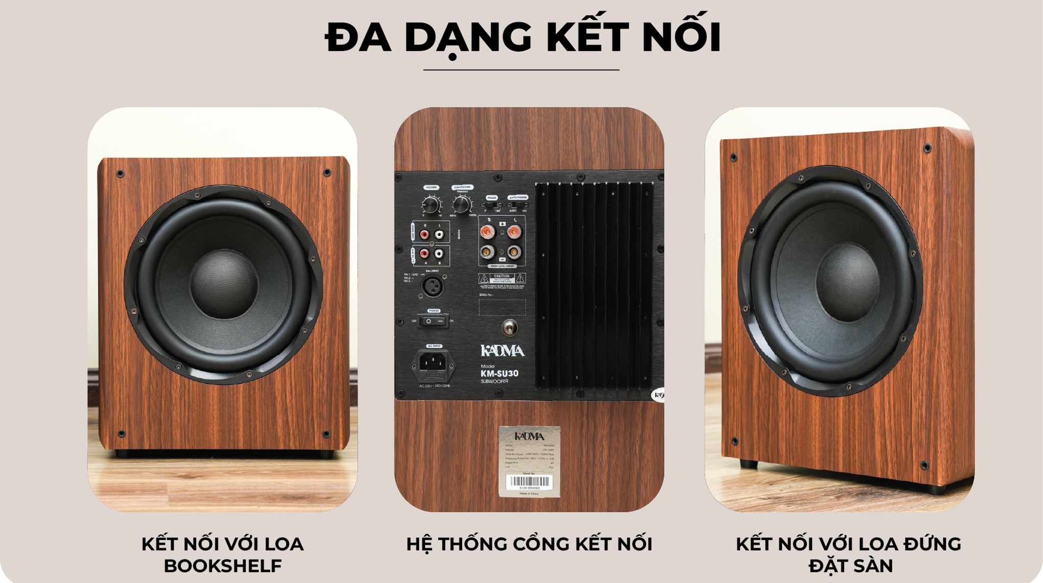 Loa siêu trầm KADMA KM-SU30