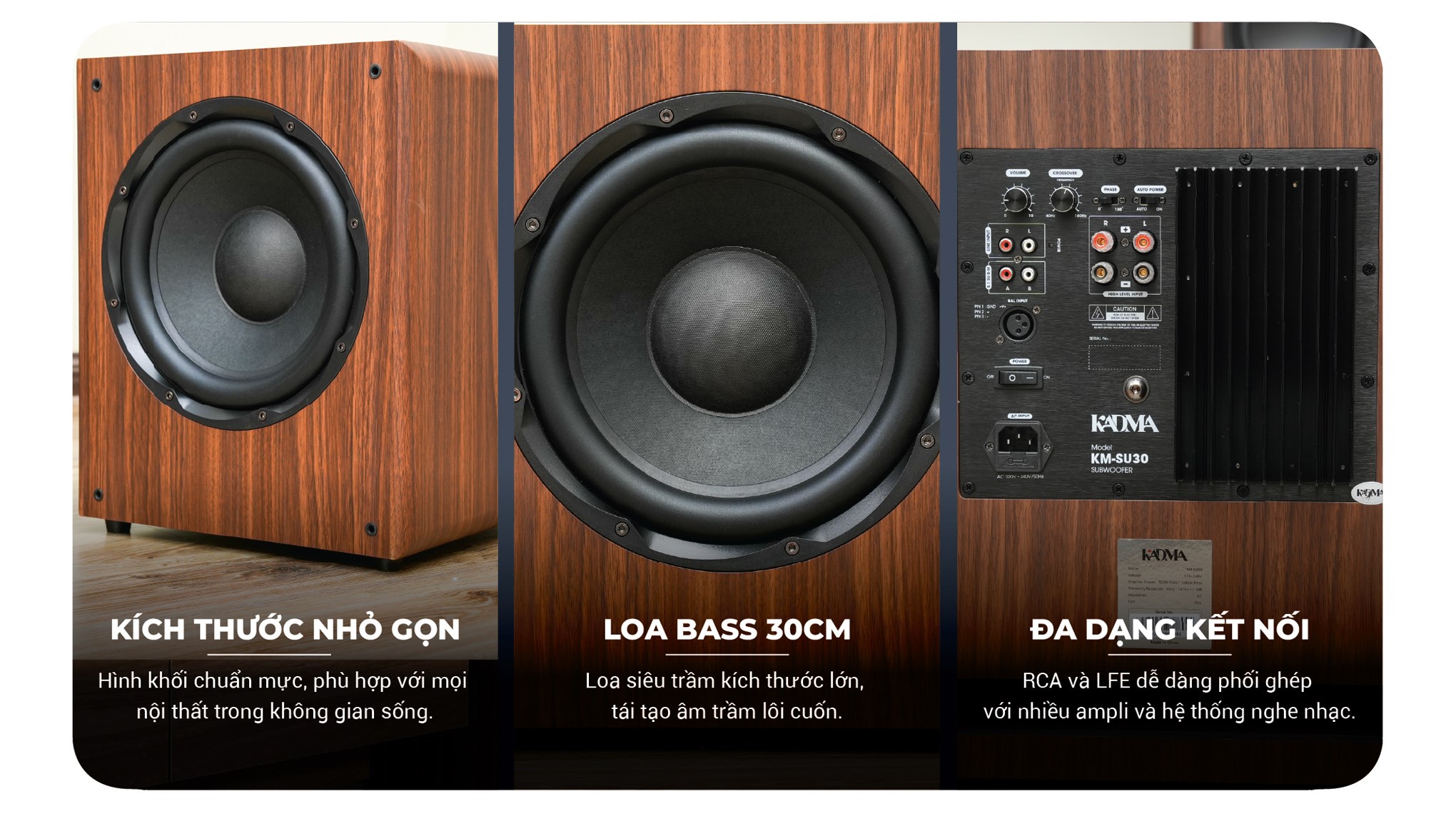 Loa siêu trầm KADMA KM-SU30