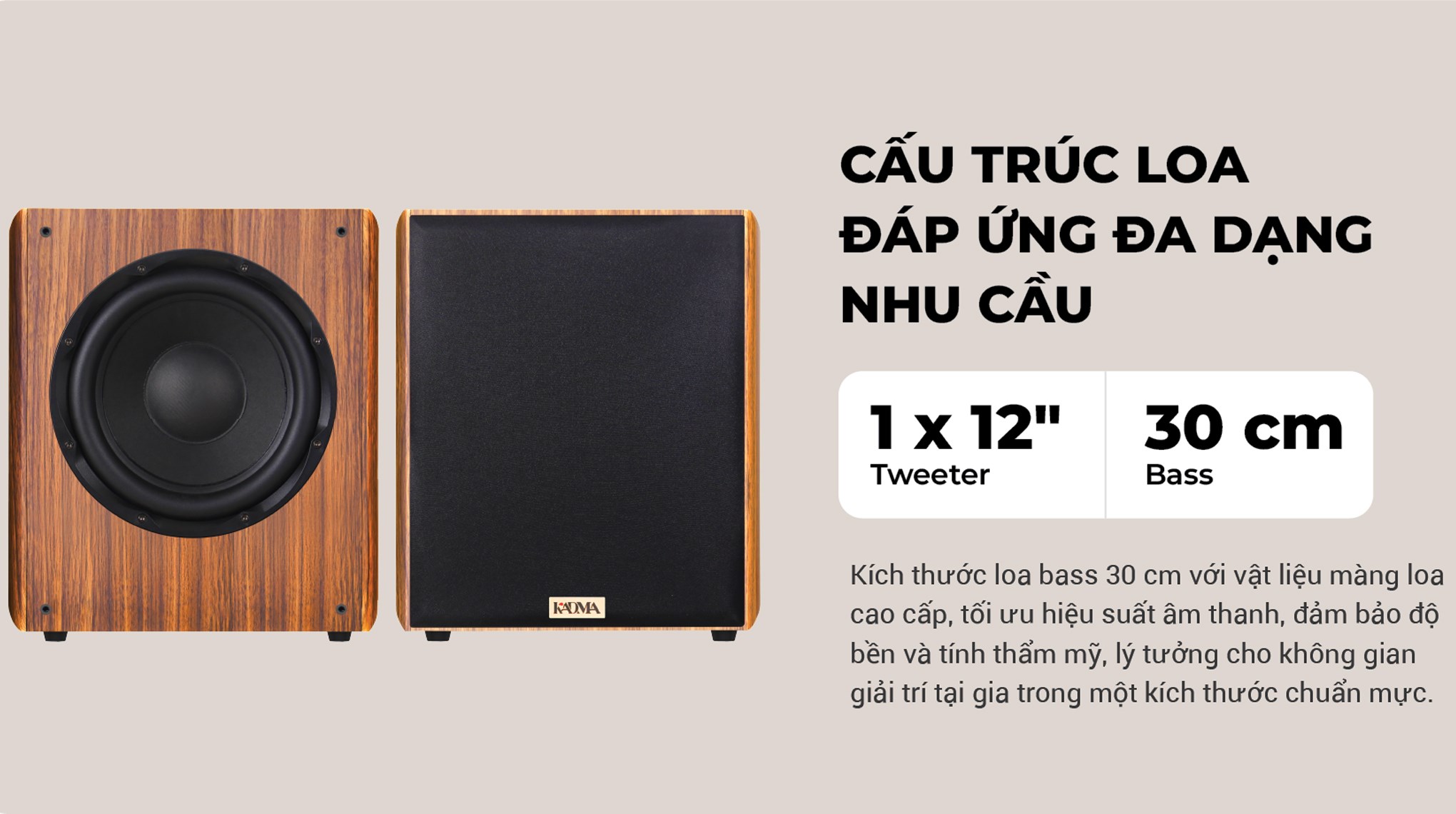 Loa siêu trầm KADMA KM-SU30