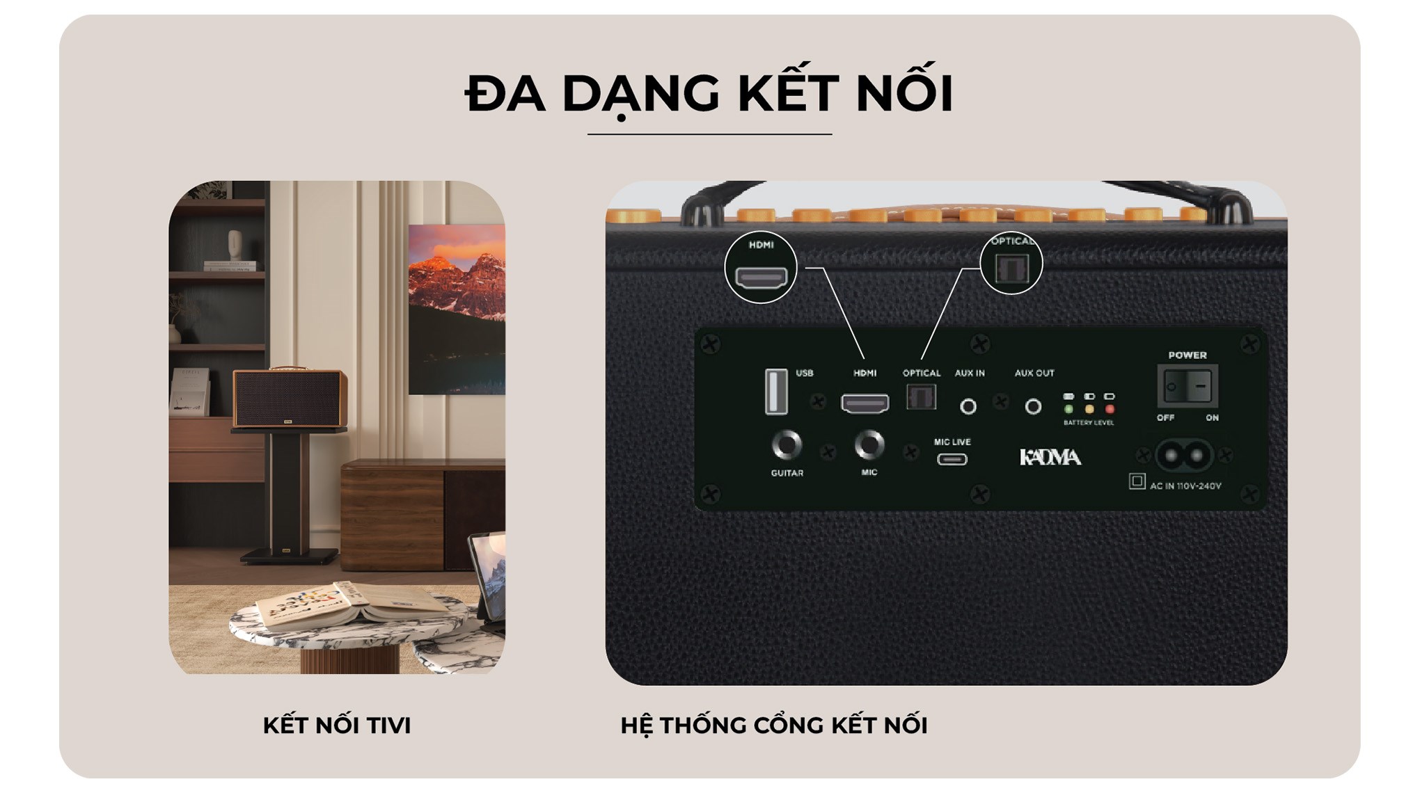 Loa Bluetooth KADMA KM-KS68 - Đen