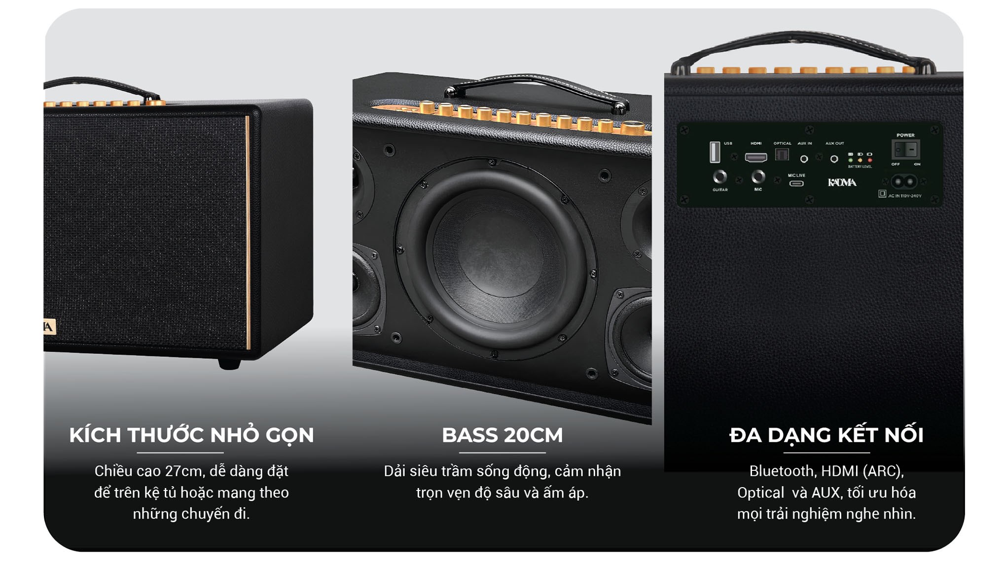 Loa Bluetooth KADMA KM-KS68 - Đen
