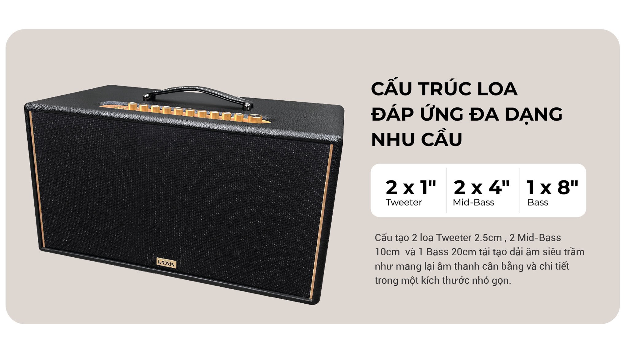 Loa Bluetooth KADMA KM-KS68 - Đen