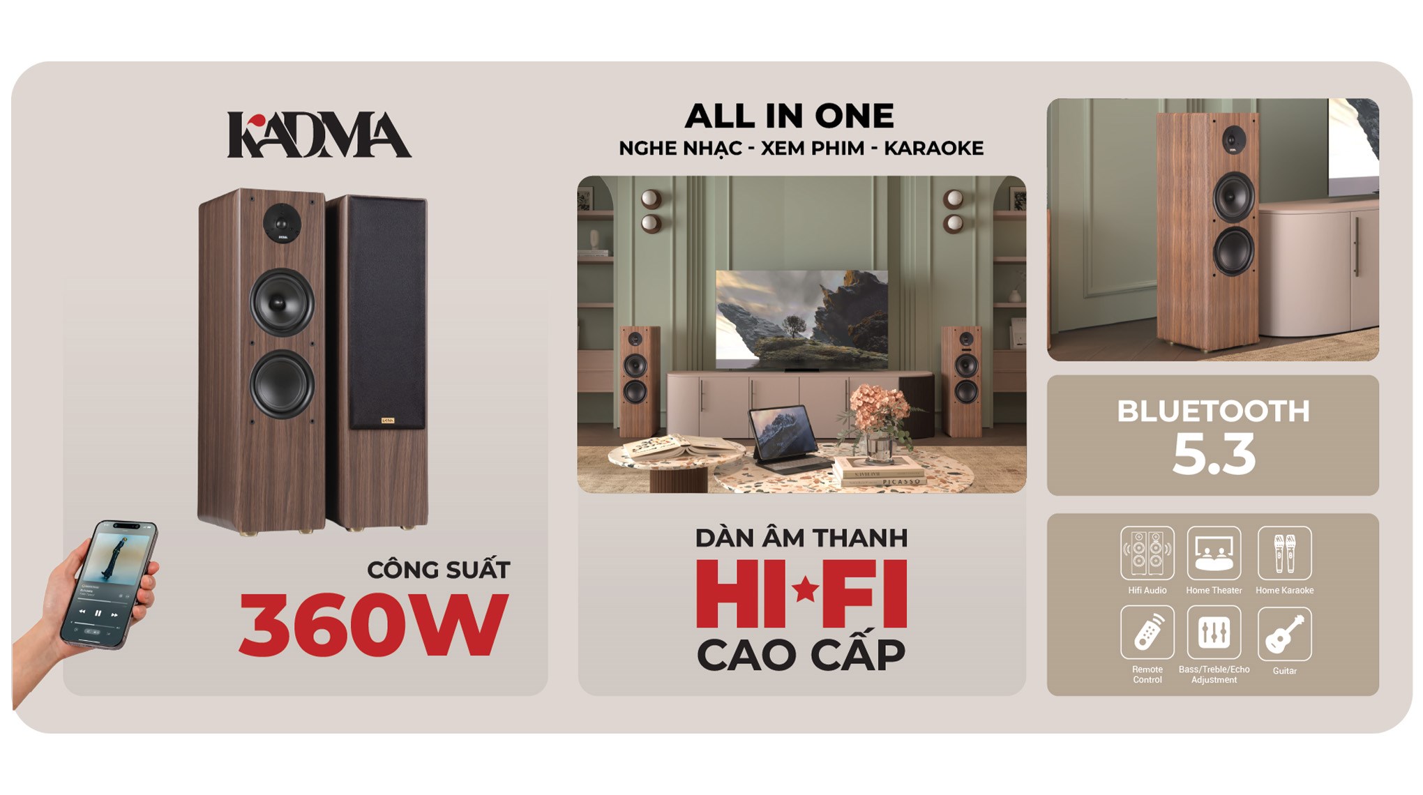 Cặp loa Bluetooth KADMA BS66