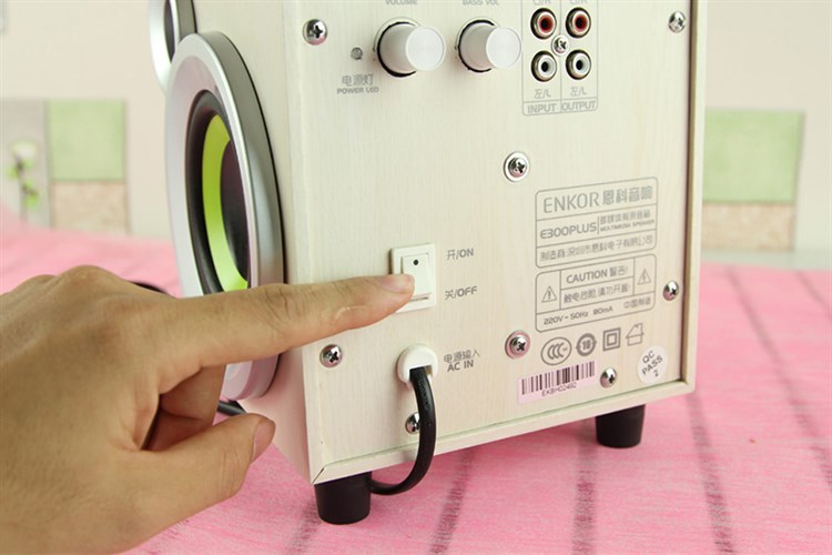 Loa vi tính Enkor E300 Plus Màu Trắng