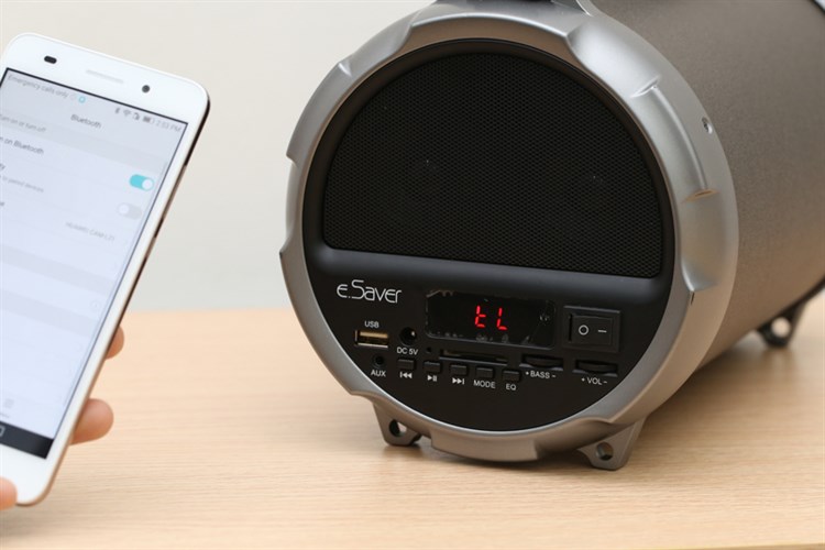 Loa Bluetooth eSaver S12B Màu Nâu
