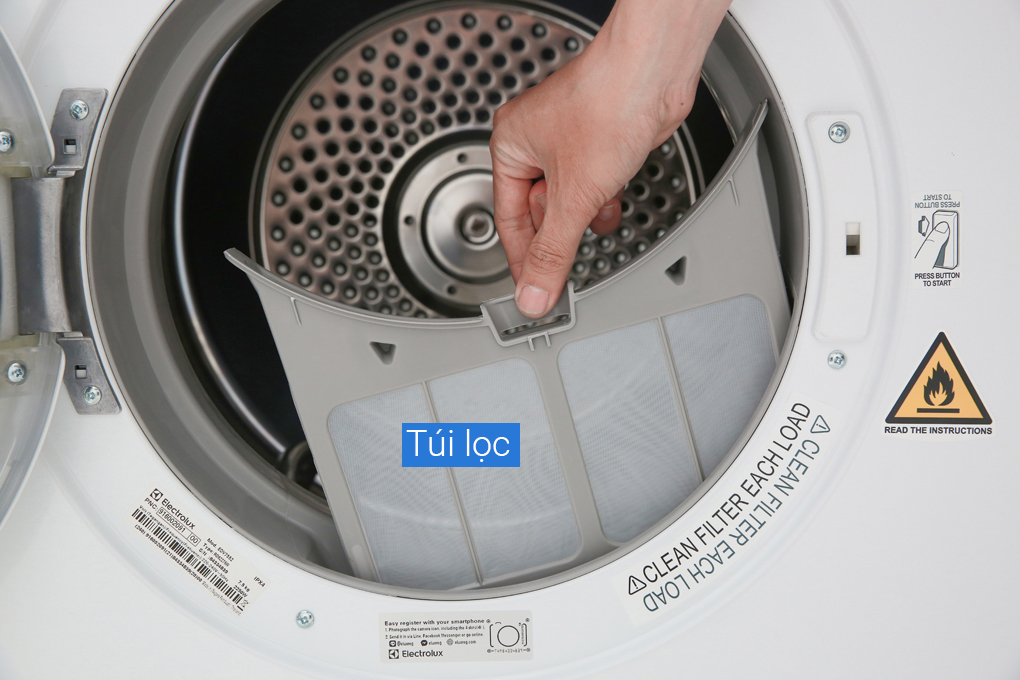 Máy sấy Electrolux 7.5 kg EDV7552 Màu Trắng