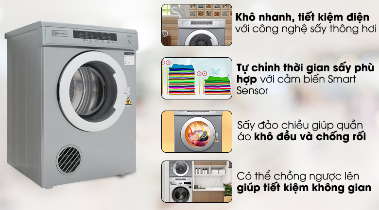 Máy sấy Electrolux 7.5 kg EDV7552S